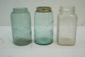 lot 127 image: vintage canning jars