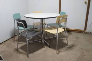lot 162 image: school table , chairs
