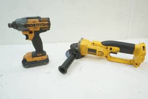 lot 194 image: Bostitch impact drill, DeWalt cut off tool