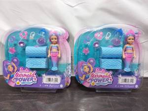 Two Barbie Mermaid Power Dolls