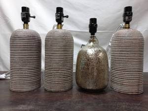 Four Small Lamp Bases