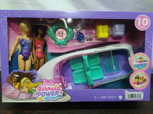 Barbie Mermaid Power Boat Set