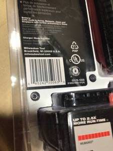 Milwaukee XC5 HR M18 Battery and Charger customer return review pictures