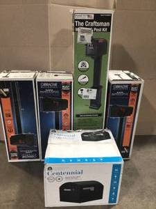 Lot of assorted Mailboxes and posts customer returns review pictures