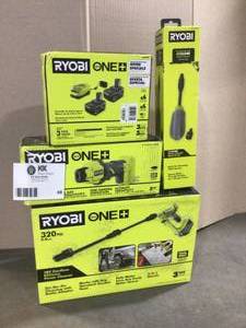 Lot of assorted Ryobi IndoorOutdoor Tools various models and conditions customer returns see pictures