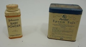 Vintage Johnsons Baby Powder and Epson Salt