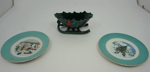 Porcelain Christmas Plates...