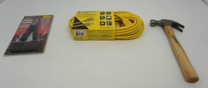 Hammer, Extension Cord and Tool Kit