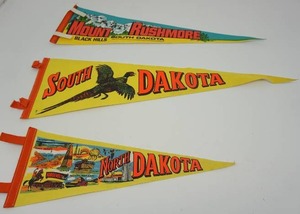Vintage BannerFlags from North and South Dakota