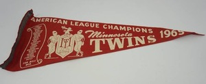 Vintage BannerFlag from Minnesota Twins
