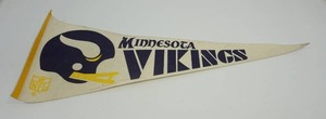 Vintage BannerFlagPennant from Minnesota Vikings