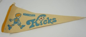 Vintage BannerFlagPennant Minnesota Kicks
