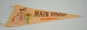 Vintage BannerFlagPennant Main Street Walt Disney World