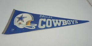 Vintage BannerFlagPennant Dallas Cowboys