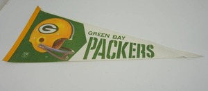 Vintage BannerFlagPennant Green Bay Packers