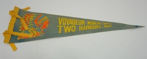 Vintage BannerFlagPennant Voyageur Museum & Motel