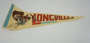 Vintage BannerFlagPennant Longville Minnesota