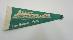 Vintage BannerFlagPennant Two Harbors, Minn