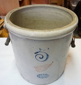 5 Gallon Red Wing Large Wing Crock