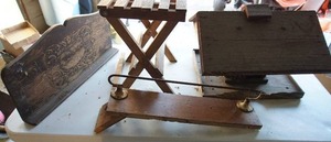 Vintage Wood Birdhouse, Collapsible Chair