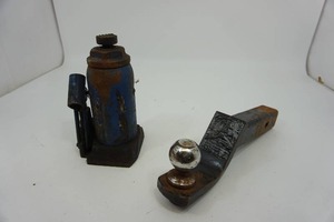 Vintage Car Jack and Trailer Hitch