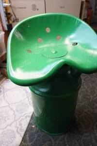 John Deere Style Tractor Seat Milk Can Unique
