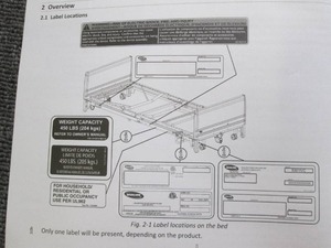 lot 112 image: invacare lift homecare bed open box...