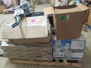 lot 114 image: pallet of items that need work and ...