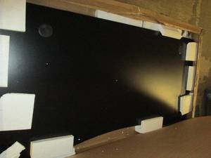 lot 126 image: 55 inch x 27 inch black table top-...