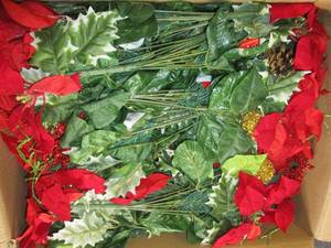 lot 166 image: box of faux flowers ...