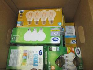 lot 175 image: box of LED light bulbs ...