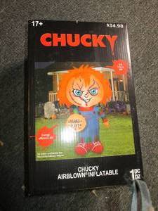 lot 199 image: new chucky airblown inflatable ...