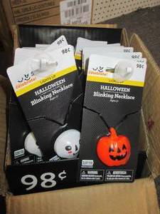 lot 202 image: 16 new halloween blinking necklaces...