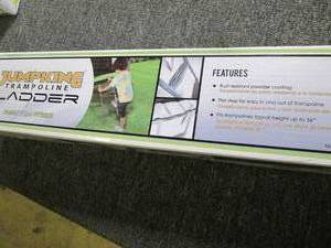 lot 212 image: jumpking trampoline ladder needs as...