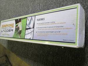 lot 213 image: jumpking trampoline ladder needs as...