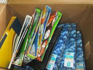 lot 254 image: box of 3-ring binders ...