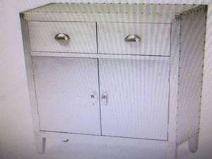 lot 64 image: Baxton Studio Romain Metal 2-Door A...