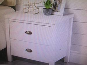 lot 74 image: CorLiving Boston 2-Drawer Nightstan...