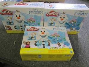 lot 259 image: 3 new disney frozen play doh olafs...