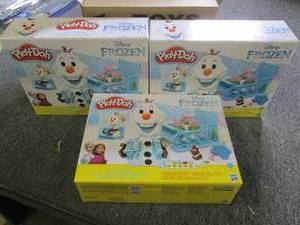 lot 263 image: 3 new disney frozen play doh olafs...