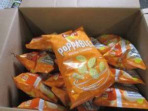 lot 295 image: case of 125 oz bags of lays poppab...