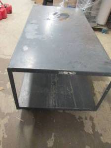 lot 312 image: rolling metal table 72 inch long x ...