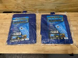 lot 27 image: Lot of 2- All Purpose Tarps (10 x 12)