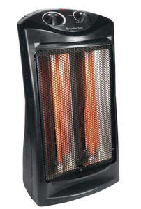 lot 35 image: COMFORT ZONE 1500-Watt Electric Quartz Infrared Radiant Tower Heater