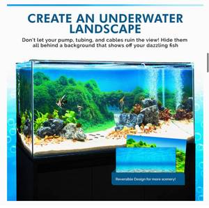 lot 100 image: JUBMACH Premium Aquarium Background Poster