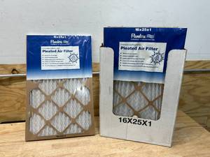 lot 53 image: FLANDERS Lot of 11- Pleated Air Filters- 16x25x1