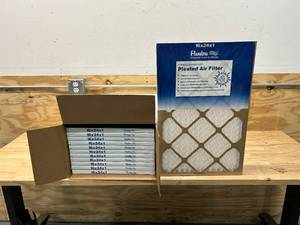 lot 54 image: FLANDERS Case of 12- Pleated Air Filters- 16x24x1