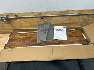 lot 134 image: FEZIBO 48 x 24 Inches Standing Desk with Drawer, Adjustable Height Electric Stand up Desk, Sit Stand Home Office Desk