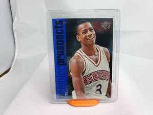 lot 11 image: Allen Iverson Rookie Premier Prospects Upper Deck SP #141