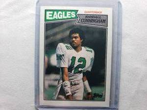 lot 23 image: Randall Cunningham Rookie Topps #296